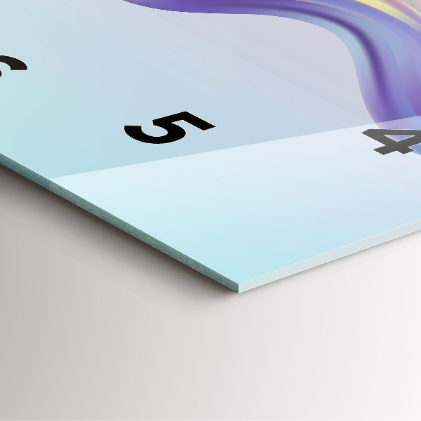 Reloj de pared cuadrado Abstracto pastel de olas