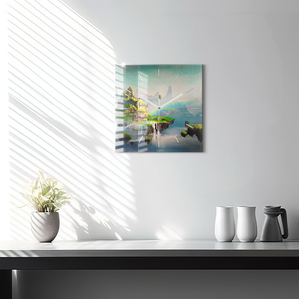 Reloj cuadrado Escenas chinas de fantasía