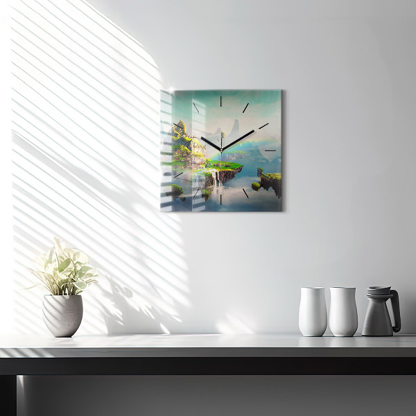 Reloj cuadrado Escenas chinas de fantasía