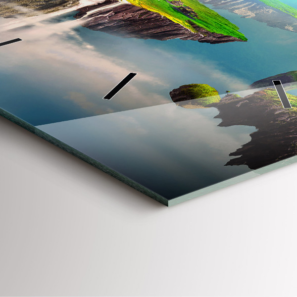 Reloj cuadrado Escenas chinas de fantasía