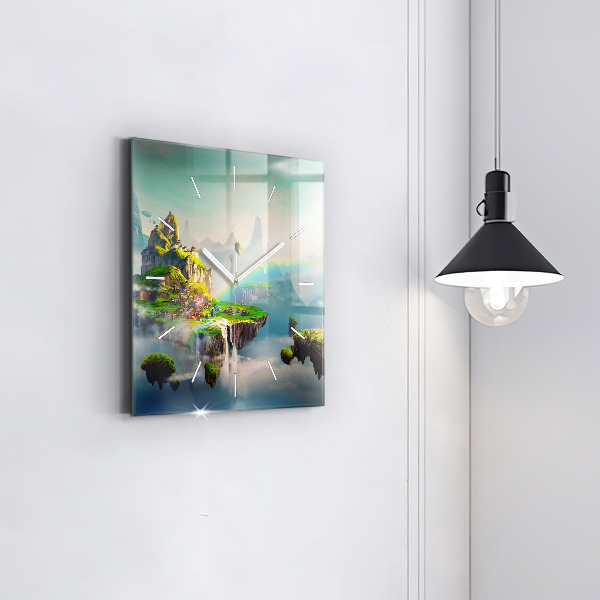 Reloj cuadrado Escenas chinas de fantasía