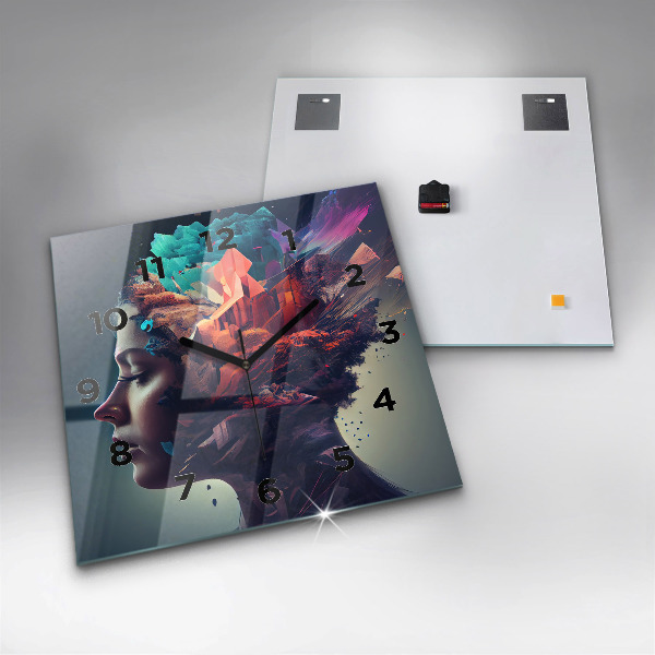 Reloj cuadrado Mujer abstracta emocional