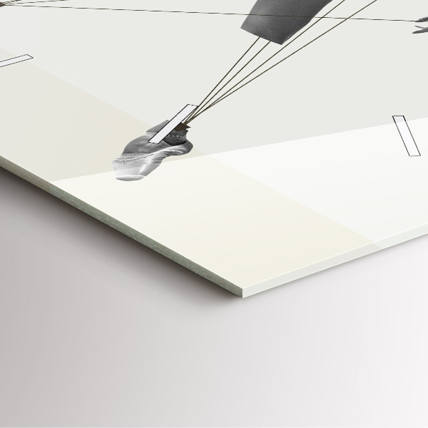 Reloj cuadrado Mujer bailarina abstracta