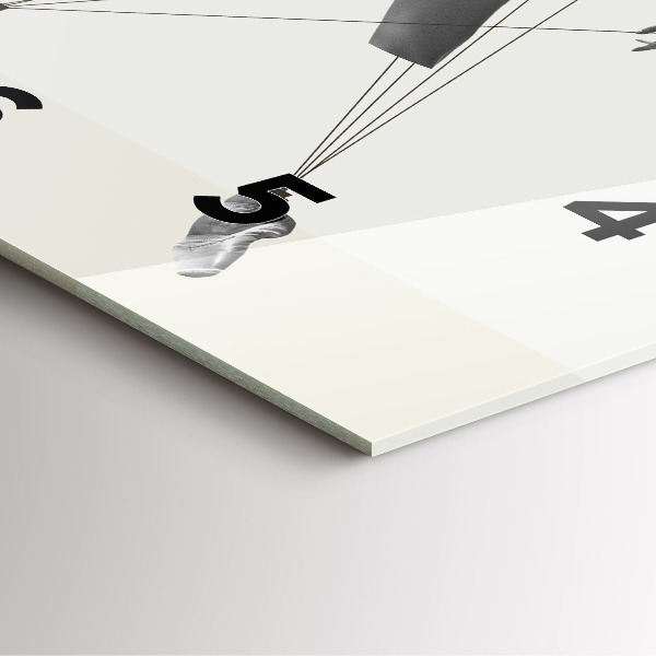 Reloj cuadrado Mujer bailarina abstracta