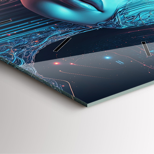 Reloj de pared cuadrado Inteligencia artificial