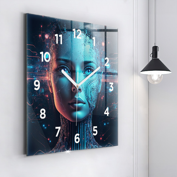 Reloj de pared cuadrado Inteligencia artificial