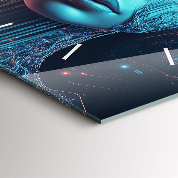 Reloj de pared cuadrado Inteligencia artificial