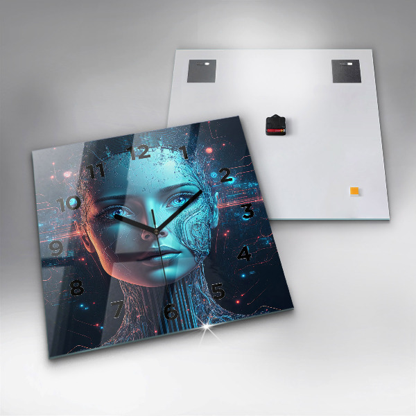 Reloj de pared cuadrado Inteligencia artificial
