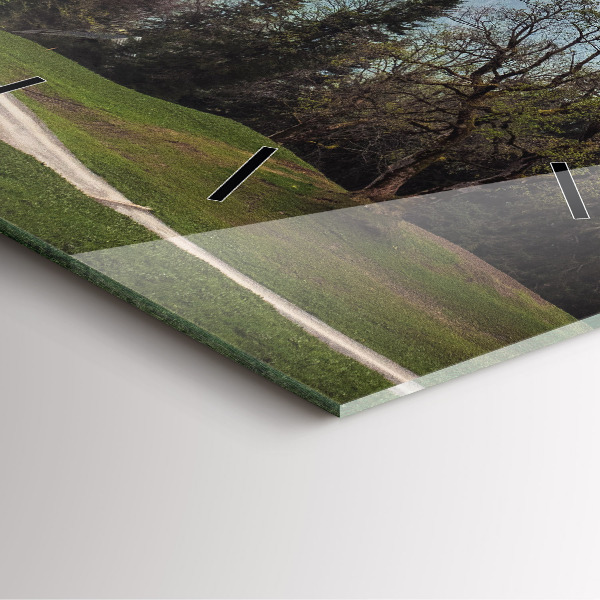 Reloj cuadrado Vista de montaña