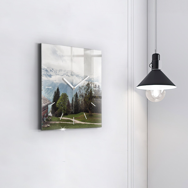 Reloj cuadrado Vista de montaña