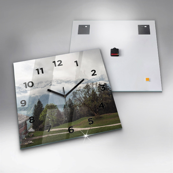Reloj cuadrado Vista de montaña