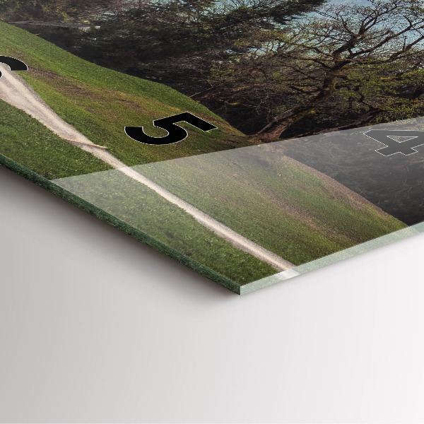 Reloj cuadrado Vista de montaña