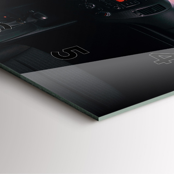 Reloj de pared cuadrado Coche en Tokio