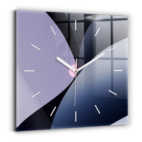 Reloj cuadrado Sol abstracto