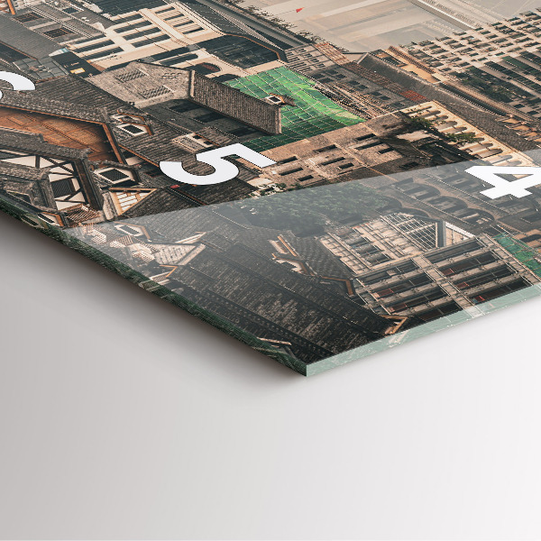 Reloj de pared cuadrado Casco antiguo de Chongqing