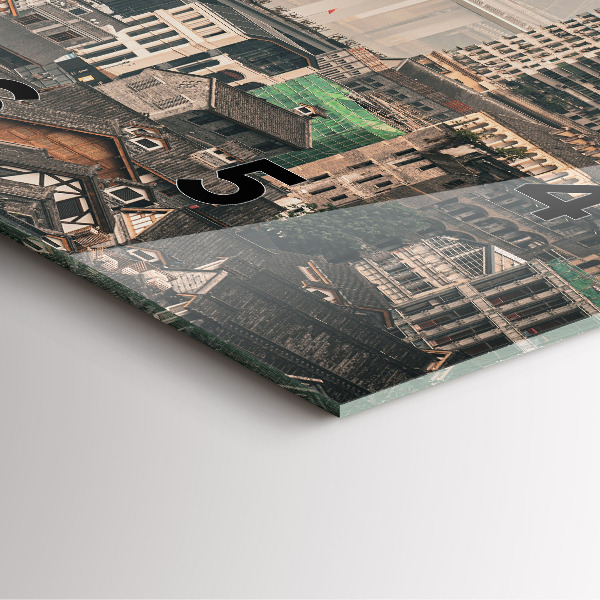 Reloj de pared cuadrado Casco antiguo de Chongqing