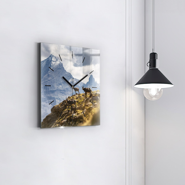 Reloj cuadrado Cabra en el Valle de Aosta