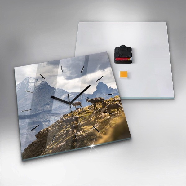 Reloj cuadrado Cabra en el Valle de Aosta