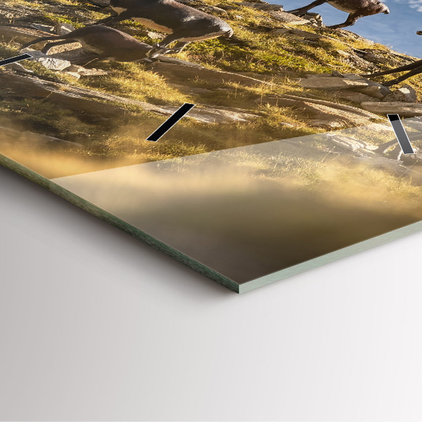 Reloj cuadrado Cabra en el Valle de Aosta