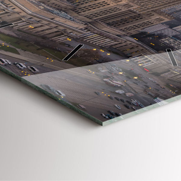 Reloj cuadrado Panorama de Varsovia