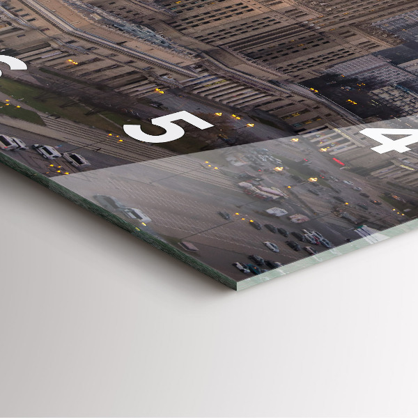 Reloj cuadrado Panorama de Varsovia