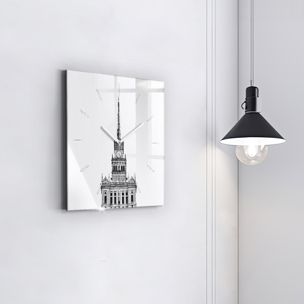 Reloj de pared cuadrado Palacio de la Cultura y la Ciencia