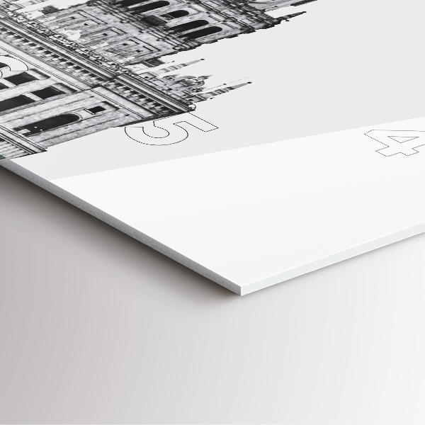 Reloj de pared cuadrado Palacio de la Cultura y la Ciencia