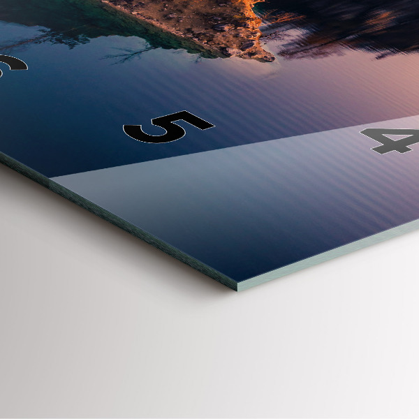 Reloj de pared cuadrado Cracovia Lago Zakrzówek Otoño