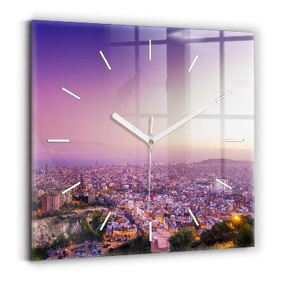 Reloj de pared cuadrado Barcelona Bunkers El Carmel