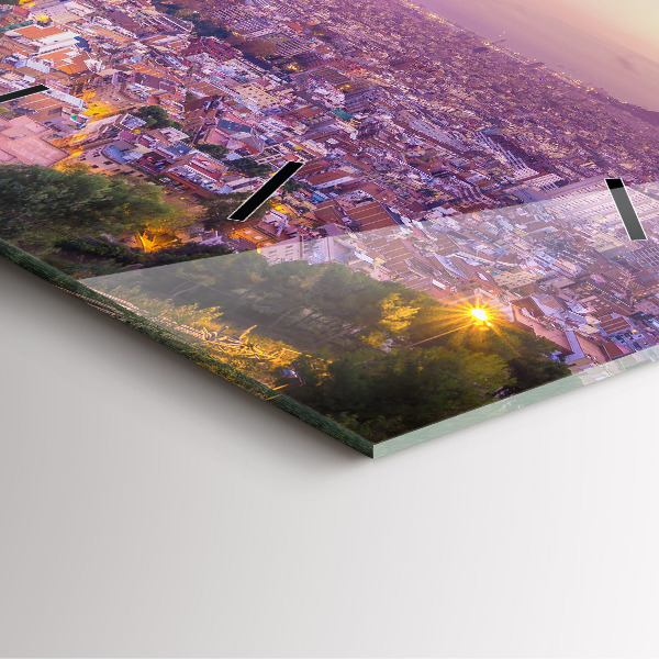 Reloj de pared cuadrado Barcelona Bunkers El Carmel