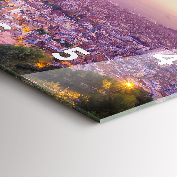 Reloj de pared cuadrado Barcelona Bunkers El Carmel