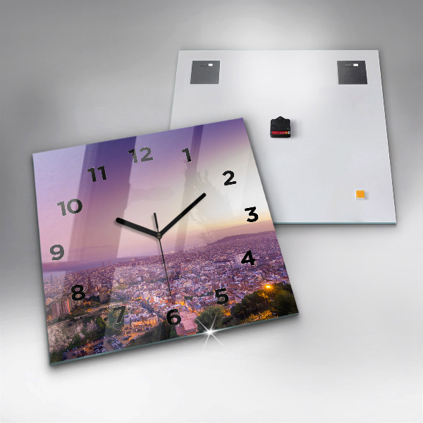 Reloj de pared cuadrado Barcelona Bunkers El Carmel