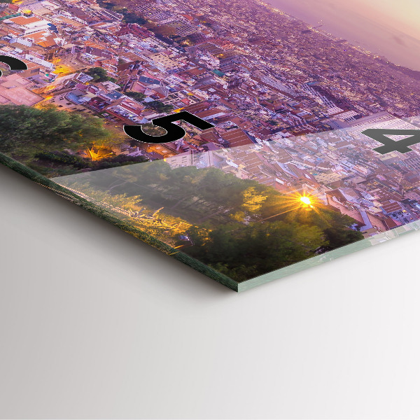 Reloj de pared cuadrado Barcelona Bunkers El Carmel