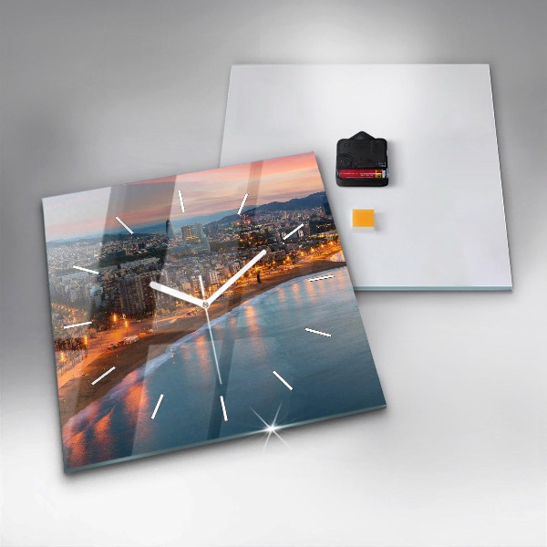 Reloj cuadrado Playa de Barcelona