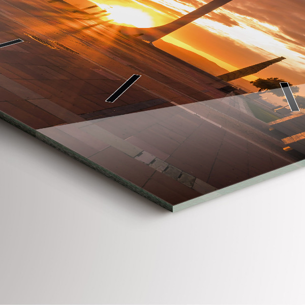 Reloj cuadrado Parque Olímpico de Barcelona