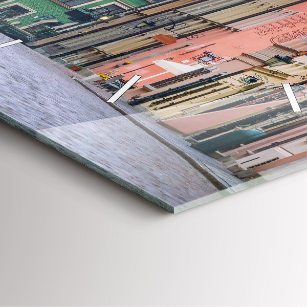 Reloj de pared cuadrado Casco antiguo de Varsovia