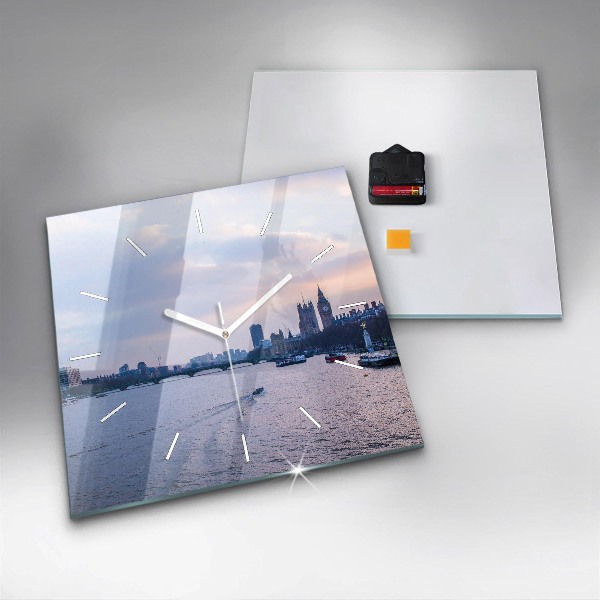 Reloj de pared cuadrado Panorama del London Eye