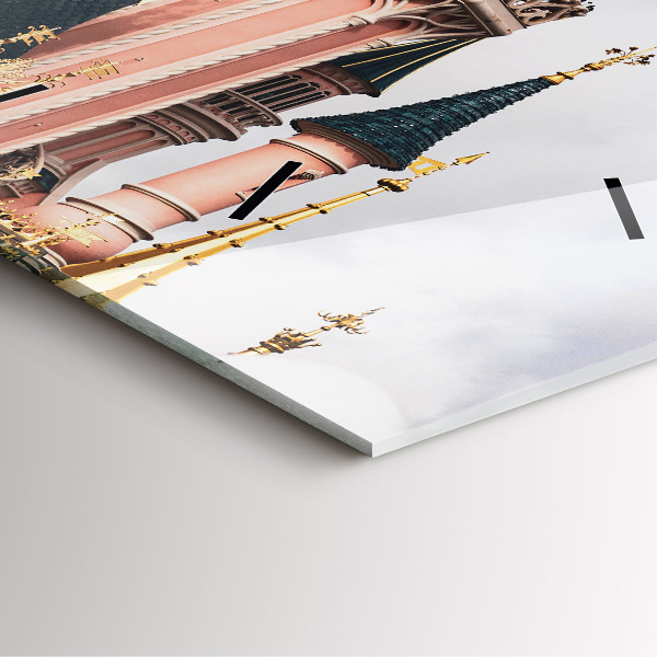 Reloj de pared cuadrado Castillo de Disneyland en París