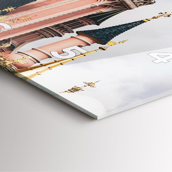 Reloj de pared cuadrado Castillo de Disneyland en París