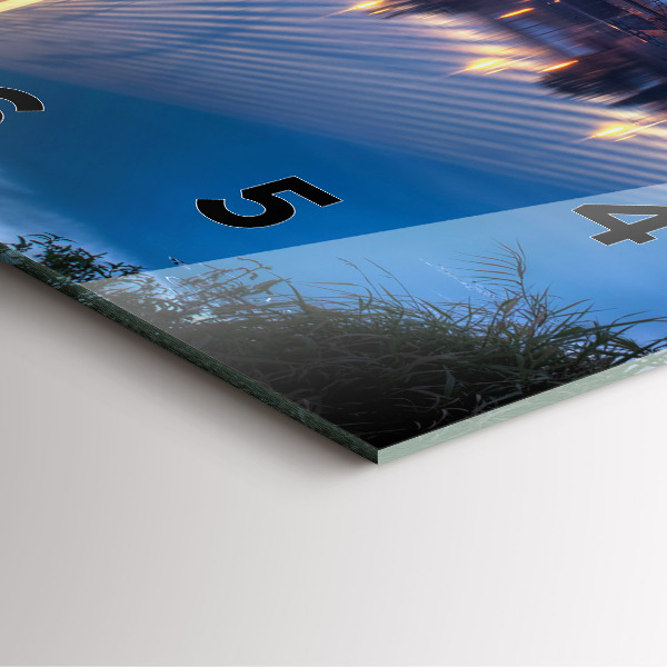 Reloj de pared cuadrado Puente Rędziński Wroclaw