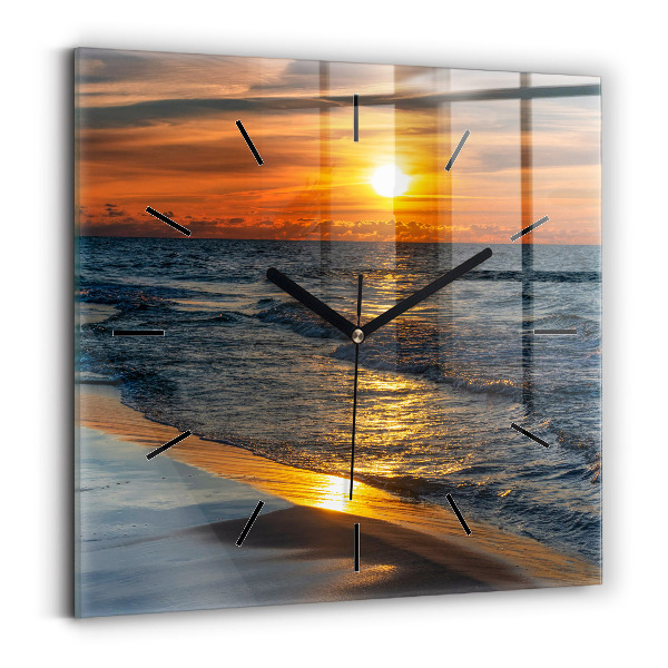 Reloj cuadrado Władysławowo Mar Báltico