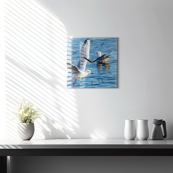 Reloj cuadrado Gaviotas en Gdynia