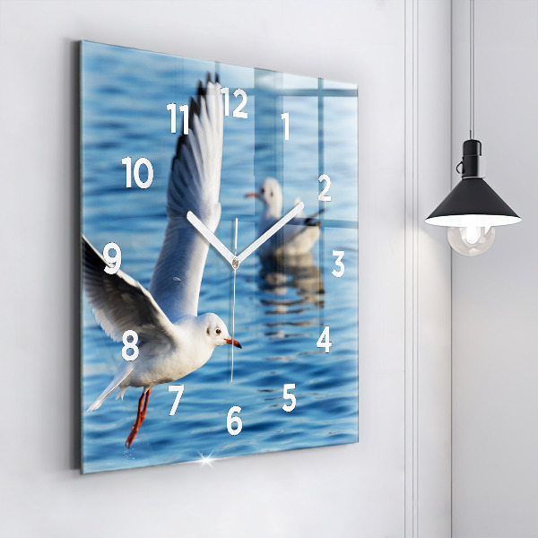 Reloj cuadrado Gaviotas en Gdynia