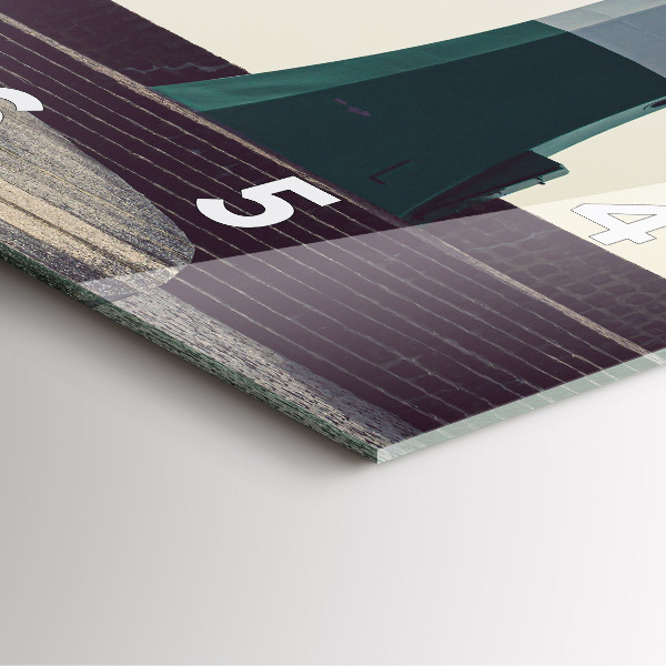 Reloj cuadrado Faro y mar