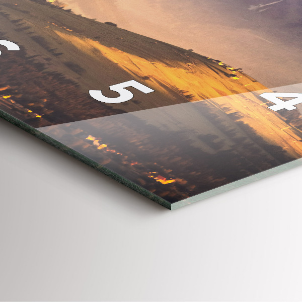 Reloj cuadrado Panorama invernal de los Tatras