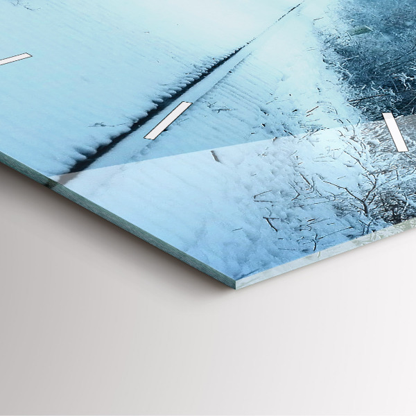 Reloj cuadrado Ciervos en las vías