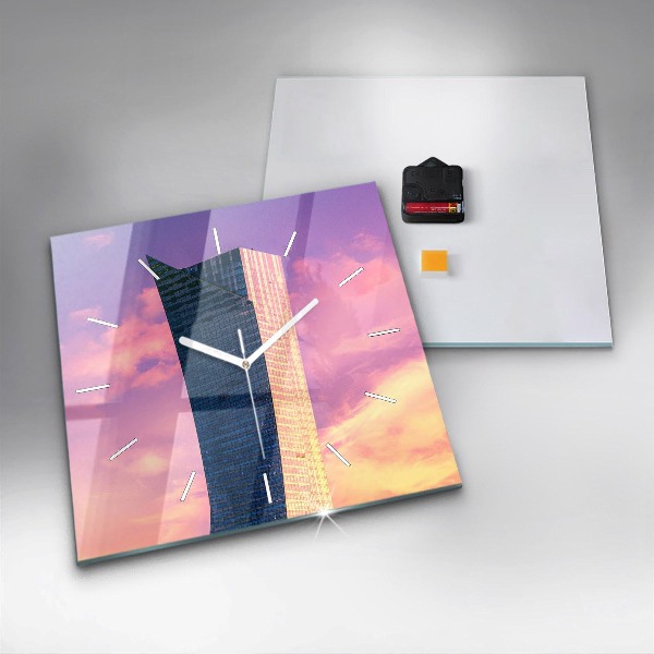 Reloj cuadrado Rascacielos en Varsovia