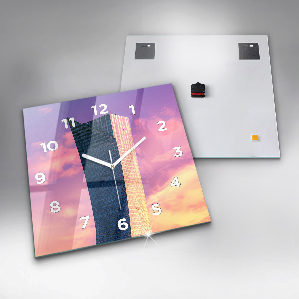 Reloj cuadrado Rascacielos en Varsovia