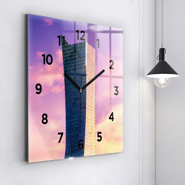 Reloj cuadrado Rascacielos en Varsovia