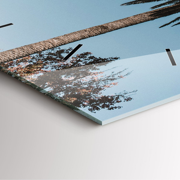 Reloj cuadrado Palmeras en Los Ángeles